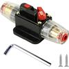 LKRXW 80A Interruttore Automatico per Auto DC 12V-48V Portafusibile in Linea Ripristino Manuale Interruttore di Circuito Protezione del Sistema Audio Ripristina Fusibile Inverter Reset