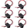 ECSiNG 6 portalampada per auto T10 W 5 W 147 501 connettore per luci di parcheggio, luci laterali, luci targa, luce interna, DC 12 V
