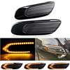 Kakulkomen Indicatori di direzione laterali per auto - Nero - Coppia di fumé - Compatibile con BMW Mini Cooper F54 F55 F56 F57 2014-2020