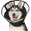 ASOUUNLD Collare Elisabettiano Cane,Collare Protettivo Cane,Imbuto per Cani Morbido Elisabettiano Regolabile 20-30cm per Cani Dopo Interventi Chirurgici