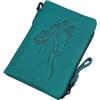 myledershop Portafoglio in pelle bovina/portafoglio/portafoglio/portafoglio/portafogli con motivo cavallo e protezione RFID e NFC, nero, taglia unica, Moderno