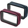 ProCase [2 Pezzi] ProCase Beauty Case da Viaggio, Borse da Viaggio Impermeabili Trasparenti TSA Approvato Organizzatore Aerea Checkpoint Borsa di Stoccaggio Compiacente per Toeletta Liquidi Creme e Cosmetici