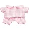 niannyyhouse 10 cm/15 cm/20 cm Abbigliamento per Bambola in Peluche Camicia e Pantaloni Multi-Colore a Quadri Set Pigiama per Bambola (Rosa, 20 cm)