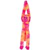 Toyland Scimmia e gambe lunghe 20 pollici rosa e arancione - Con impugnatura insieme