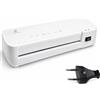 advnet Plastificatrice A4 ADVNET 200W, Laminatrice Compatta con Doppio Rullo, Riscaldamento Rapido e Pouch 70-100 Micron, Ideale per Ufficio, Scuola e Casa