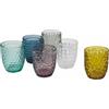 Set 6 Bicchieri Acqua in Vetro 300 ml VdE Tivoli 1996 Geometrie