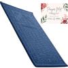 Sacred Artisans Tappeto da Preghiera Musulmano Tappeto Preghiera Islamico Regalo Musulmano | Morbido Velluto Imbottito Schiuma per Salah Ramadan Eid Viaggio (Blu)