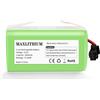 maxlithium 14.4V 2600mAh Li ion Batteria di Ricambio per IKOHS Netbot S14 S15 Lefant T700