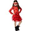 Rubie's RUBIES - Miraculous Ufficiale - Costume Tutu Ladybug per bambini senza maschera, taglia unica 5-8 anni. Ideale per Carnevale, Halloween o aniiversario LadyBug Miraculous