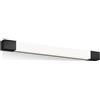 Philips Rover, Lampada da Specchio LED quadrata, 10W, 1500lm, Luce Bianca Calda 2700K, Grado di Protezione IP44, resistente all'acqua, Nera