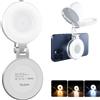 B BestCon TELESIN C03 Luce Magnetica Selfie per Smartphone Compatibile Magsafe - CRI97 360° LED Anello Luce LED Specchio - Luce Smartphone Ideale per Selfie, Fotografia, Chiamate Zoom e VideoConferenza.