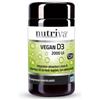 GIURIATI GROUP Srl Nutriva Vegan D3 Integratore Alimentare 2000 UI per Ossa e Sistema Immunitario 60 Compresse