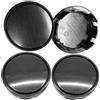 ANBOO 4 pezzi copricerchi 65mm, coprimozzo universale, copricerchi, coprimozzo, ABS universale, colore: nero (OD 65mm ID 56mm)