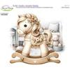 Pannolenci Cavallo a dondolo shabby