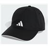 Adidas Bball Cap Clima Blk/Wht/Wht Capp Visiera Microf Nero