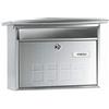 ARREGUI Deco E5707 Cassetta Postale Individuale in Acciaio Inossidabile, Cassetta della Posta da Parete, Fondo Stretto, Dimensione M (DIN A4 e Riviste), Facile da Montare, Inox