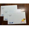 Pokemon Jet Pikachu Mew Mewtwo Original Gold Boarding Pass ANA Set di 3 da JP