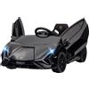 DecHome Macchina Elettrica Bambini 3-5 Anni Lamborghini 12V con Telecomando Nero DecHome