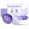 Bodyotics Disco mestruale riutilizzabile, S e L - Viola, cordoncino, s