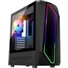 Spirit Of Gamer - INFINITY ARTIC | Case PC Gaming ATX | Case Mid Tower RGB con Pareti Laterali in Vetro Temperato | Compatibile con ATX, Micro ATX, ITX | 2 Ventole per PC da 120 mm con 1 ARGB