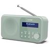 Sharp Shap DR-P420(GN) - Radio DAB+/DAB/FM compatta e portatile con streaming audio senza ﬁli Bluetooth e alimentazione tramite USB o batteria, colore, verde