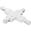 Aigostar Connettore a X per binario elettrificato monofase 3 fili (F) (N) + (T) bianco Aigostar