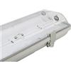 Aigostar Plafoniera stagna a 2 posti per Tubi Led G13 T8 da 120cm in plastica Aigostar