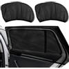 DabbOo 2 Confezioni di Tendine Parasole Auto Bambini Zanzariera per Auto Elastici e Traspiranti per Finestrini Auto Materiale in Rete per Finestrini Laterali per Berline SUV(Lunotto Posteriore)