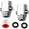 ZMDMAH 2 Pezzi Soffione Doccia con Valvola di Intercettazione, Acqua Stop, Tappo G1/2, Limitatore di Flusso