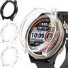 iVoler 3 Pezzi Cover per Amazfit Cheetah (Round Edition) / Amazfit Cheetah PRO, Custodia Antiurto HD Clear, Ultra Sottile Anti-Graffio Rigida PC Bumper Protettiva Case, 2 Trasparente + 1 Nero