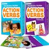QUOKKA Set of 2 Learning Flash Cards 2x52 - Action Verbs - Vocabulary Builder - 5 groups: From Pre-Kindergarten to 3rd Grade - Words&Sentences