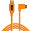 Tether Tools TetherPro USB 3.0 A maschio a Micro B ad angolo retto 4,6 m arancione