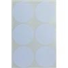 Royal Green Adesivi Rotondi Bianchi Multiuso 50mm - Bollini Colorati Scrivibili da 5cm Ideali come Etichette per Bambini, Scuola, Casa, Lavoro, Organizzazione, Archivio - Confezione da 72 Pezzi