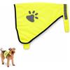 PARENCE. Gilet protettivo XS - Giallo neon Hi-Vis - Gilet riflettente leggero e regolabile per cani piccoli
