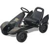 vidaXL Go Kart a pedali con seduta regolabile nero