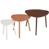 Atmosphera Set 3 Tavolini da Salotto Mileo colore Marrone