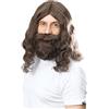 Bristol Novelty Bristol novità BW581 hippy Gesù parrucca e barba, colore: marrone, taglia unica