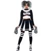 SMIFFYS Costume Gotico Cheerleader, Nero, con Frusta, Gonna & Pom Pom Halloween