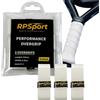 RPSPORT READY FOR PERFORMANCE & SPORT RPSport Overgrip Padel Bianco Antiscivolo 3 Strati - Massimo Controllo, Anti-Vibrazioni, Aderenza Perfetta per Racchetta Padel e Tennis - Grip Extra Aderente (6)