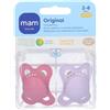 cm_main_brand_2243 MAM Original Succhietto in Caucciù Bio-Circolare 2-6 Mesi Colorazione Femminile 1 pz Succhietti