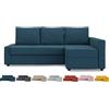 MASTERS OF COVERS Snug Fit Friheten - Fodera per divano letto per IKEA Friheten con copertura angolare chaise, ricambio per divano letto, colore: blu navy