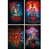 Close Up Stranger Things - Set di 4 poster Season 1-4, 61 x 91,5 cm
