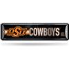 Rico Industries Cartello stradale in metallo con scritta Oklahoma State Cowboys (10,2 x 38,1 cm), ideale per casa, ufficio, camera da letto e grotta degli uomini