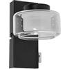 LEDVANCE ORBIS Flame lampada da parete e soffitto con LED, nero, 5,5W, 350lm, 3000/4000K,(bianco freddo/bianco caldo), protezione IP44 contro corpi estranei e spruzzi d'acqua