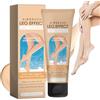 Muiefe Trucco Per Gambe Impermeabile, Crema Colorata Gambe, Fondotinta Corpo Lunga Durata, Lozione Trucco Gambe, Copertura per Tatuaggi, Trucco per Coprire le Cicatrici (Natural)
