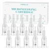 QUELLE 10 Pezzi Aghi Dermapen 24 Pin,Micro aghi di ricambio per Derma Pen Elettrico,Cartucce Aghi Microneedling Universali con Porta Filettata per Penna Microneedling