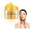 LOOUXC 120ml Gold Peel Off Mask, Maschera Viso Peel Off, Maschera Per Il Viso in Oro 24K, Antirughe, Azione Idratante, Detergente, Controllo Dell'olio E Affinamento Dei Pori
