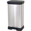 CURVER Cestino DECO BIN 50 l nero/argento metallizzato