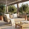 MIlani Home VELASCO - divano altalena con struttura in alluminio verniciato taupe