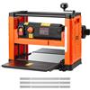 VEVOR Pialla a Spessore, Tre Lame Due Velocità 330 mm Larghezza, Banco Elettrico Motore da 2000 W e 23500 Giri/min, Doppi Rulli Protezione Eccessiva, per Materiali in Legno Duro e Tenero